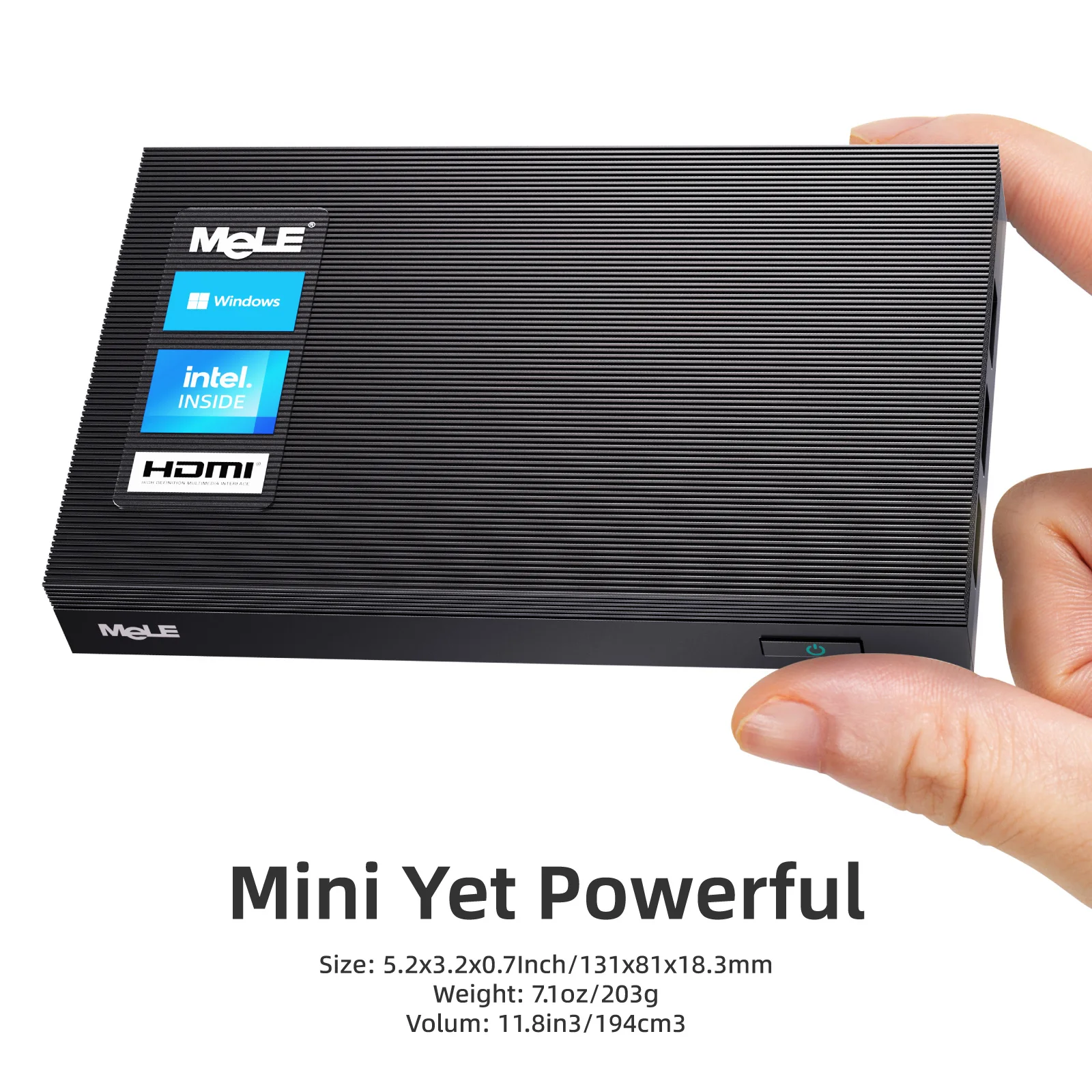 Imagem -04 - Mini pc Fanless Mele Quieter3q Celeron N5105 Windows 11 Pro 8gb 128gb 256gb Computador Iot Industrial Hdmi Duplo 4k Gigabit Wifi5 Pxe