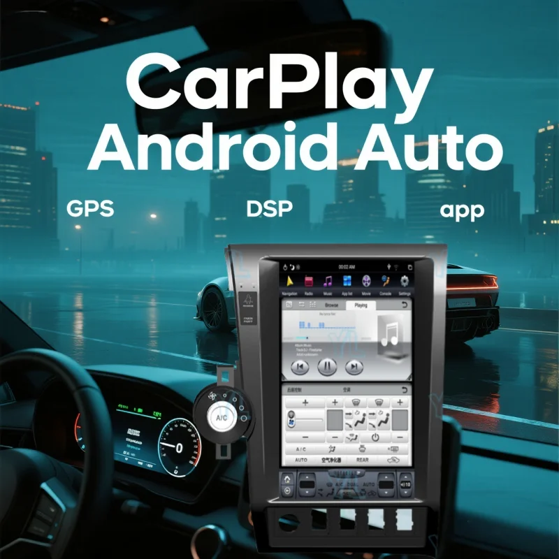 

Qualcomm Car Radio Screen Android 13.0 Auto For Toyota Tundra Sequoia 2007~ 2013 GPS Navigation Audio Stereo Receiver Head Unit