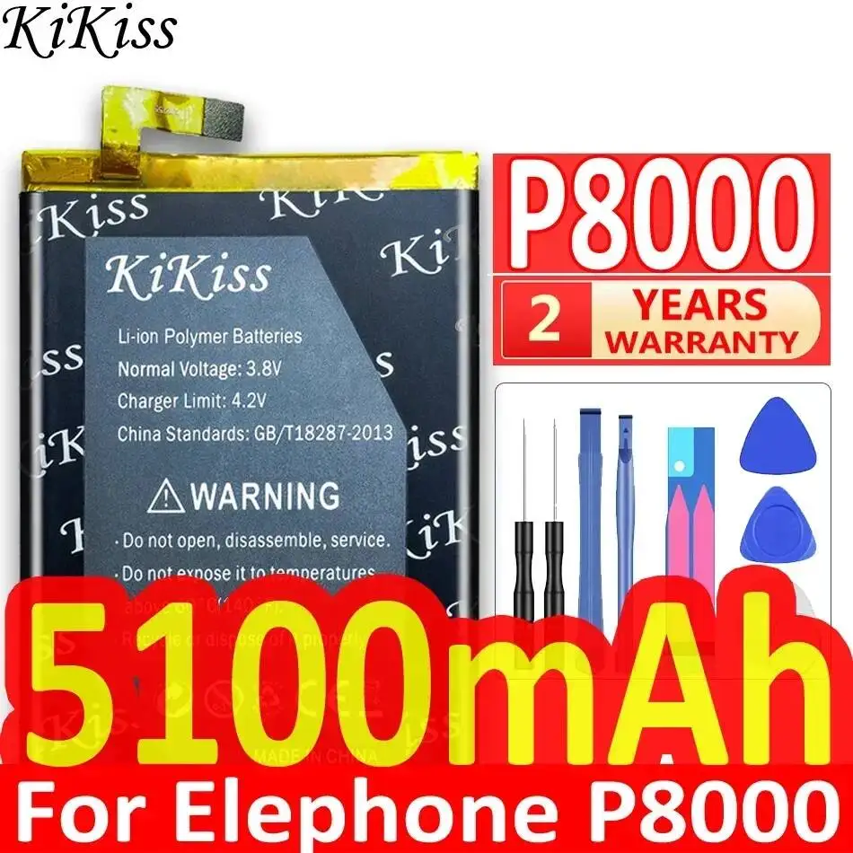 Long-Lasting Performance 5100mAh Mobile Phone Battery For Elephone P8000