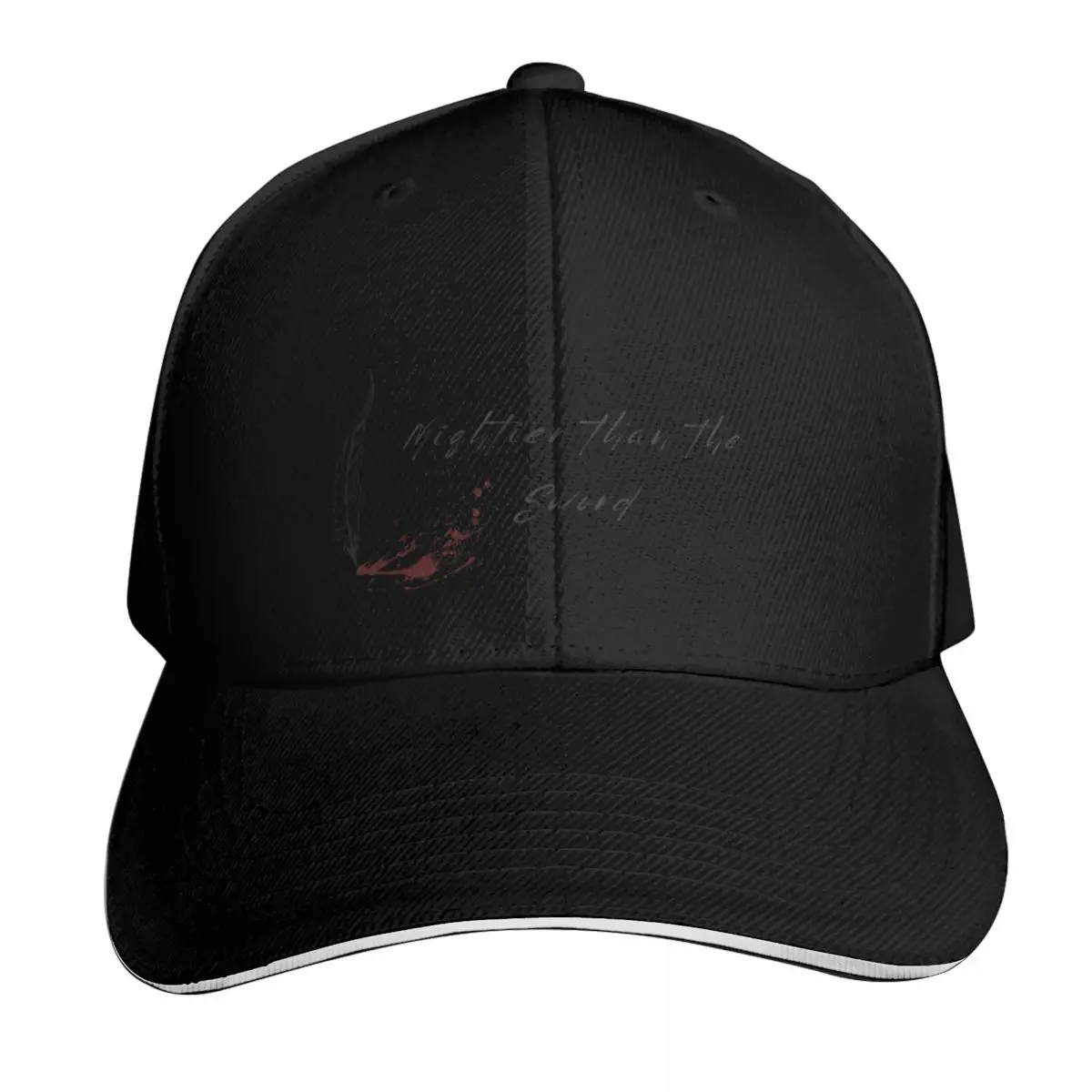 Mightier than the Sword Baseball Cap Vintage Retro Embroidered Lightweight Packable Gift for Him Her