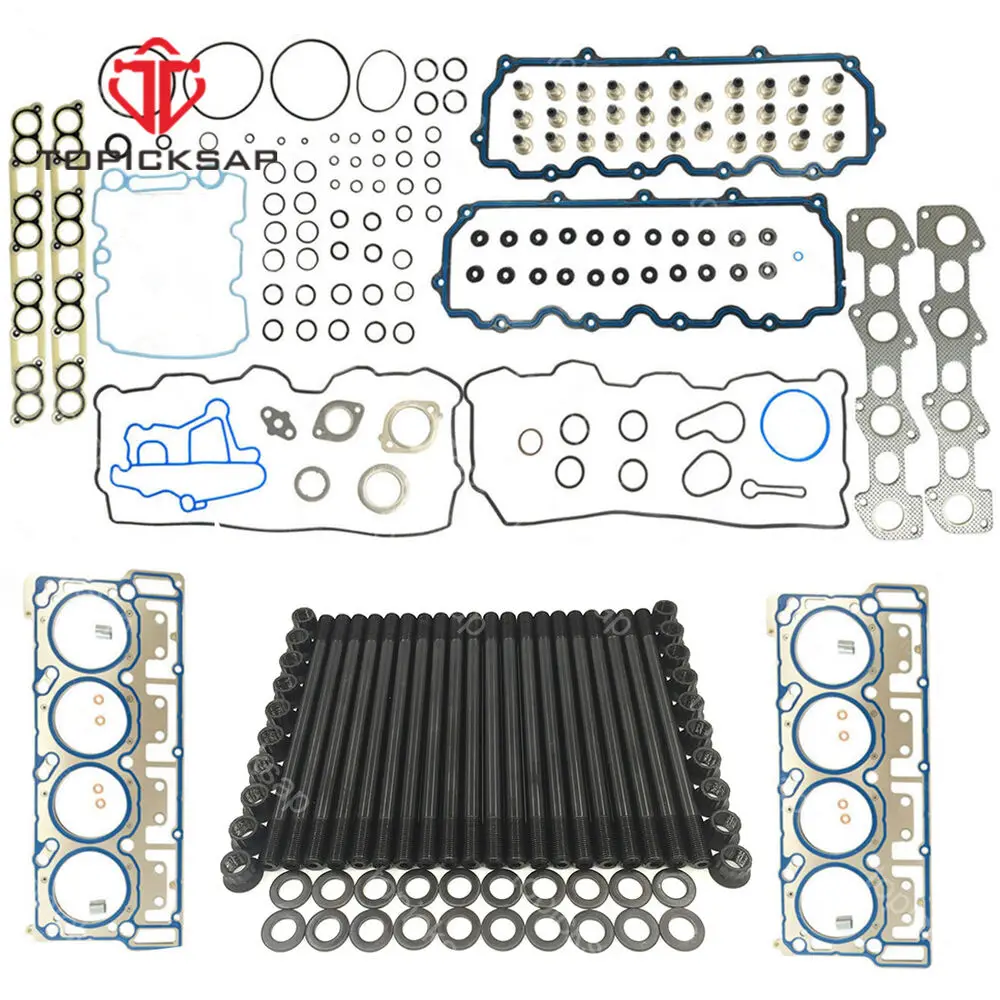 

TOPICKSAP Cylinder Head Bolts Stud Head Gasket 20mm Dowels for Ford E-350 F-250 F-350 6.0L Powerstroke Diesel 2003 - 2010