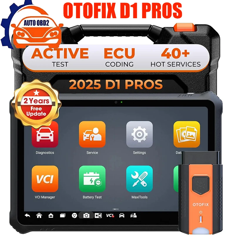 

OTOFIX D1 PROS Диагностический сканер Кодирование ЭБУ Двунаправленное управление Диагностические инструменты CANFD DoIP Управляемые функции 2-летнее обновление