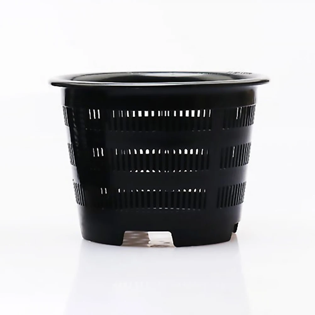 

5pcs Black Mesh Plastic Plant Pots With Drainage Holes For Succulent Orchid Flower Plant Container Garden Flower Pots Planting
