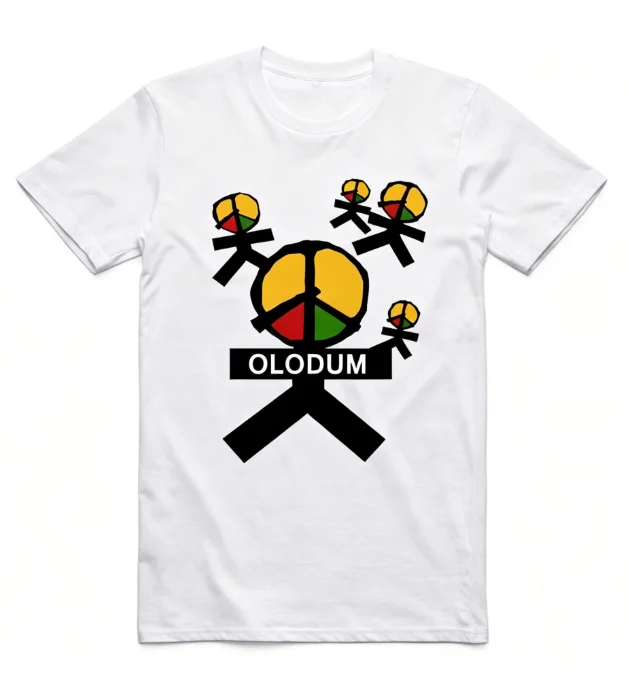 2026 Olodum Brazil Carnival T‑Shirt Reggae Peace Symbol Color Graphic Vintage Unisex Casual Short Sleeve Tee