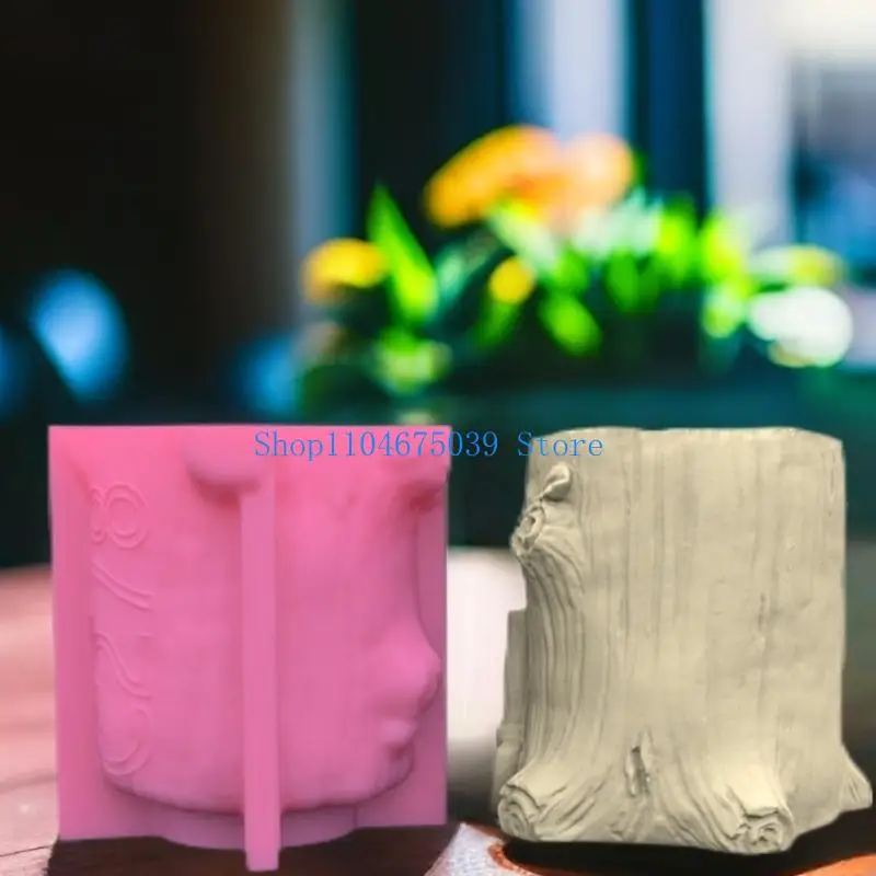 

5asd Geometric Hedgehog Tree Gypsum Silicone Molds Storage Box Mold for Making Plants Pot Flower Pot Holder