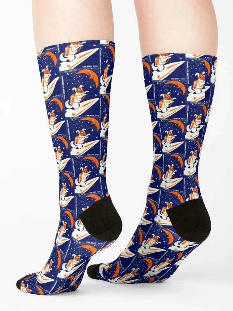 Chaussettes coordonnantes pour chien de voyage dans l'espace pour hommes et femmes, essentielles, football cool, Laika, 1957