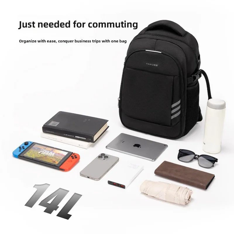 yakuss Universal men's and women's backpack with large capacity, suitable for travel, office work, school use and daily outings.