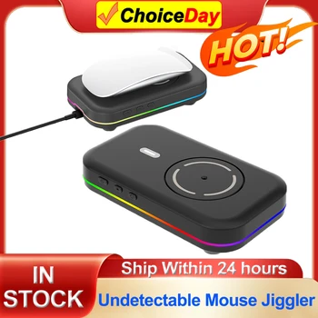 Undetectable Mouse Mover Jiggler 4 Modes RGB Automatic Mouse Wiggle No Software Required/Driver-Free Keep Computer Laptop Active