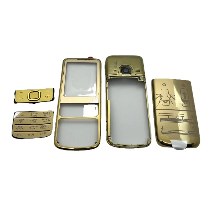 New For Nokia 6700 6700C English / Russian Keypad Full Complete Metal Mobile Phone Repair Housing