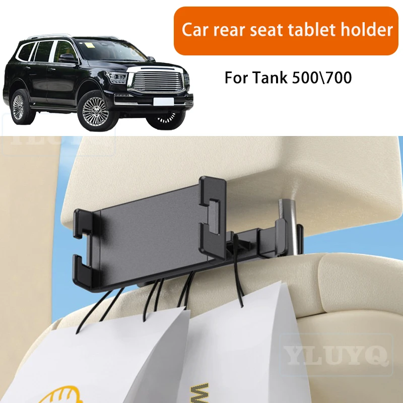 

For Tank 500/700 Car Tablet Holder Rear Seat Phone Mount Rotatable Car-Specific Modification Accessory