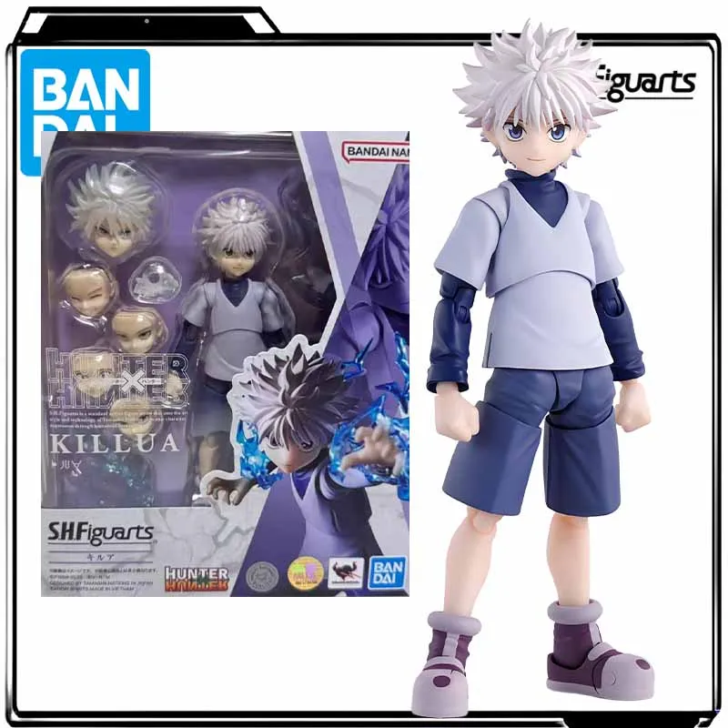 

Bandai Genuine S.H.Figuarts Anime Figure Hunter×Hunter Killua Action Figure Toys for Boys Kids Gift Collectible Model Ornaments