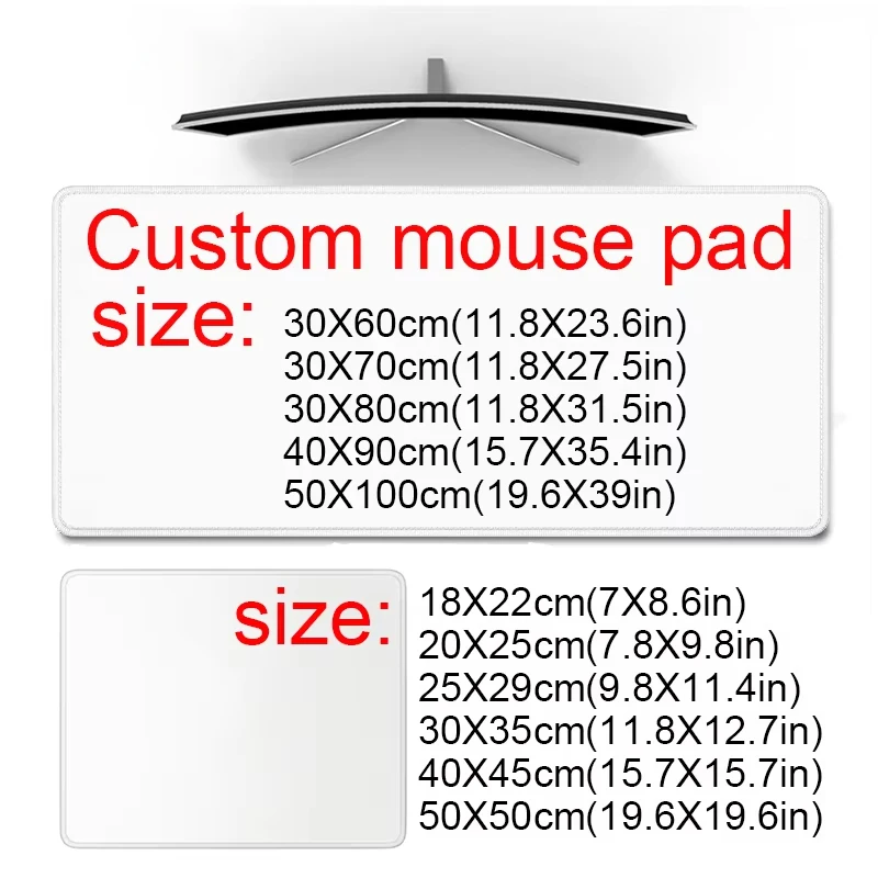 Custom Mouse Pad Print Diy Large Playmat Gaming Customized Mat XXL Size Gamer Office Mousepad