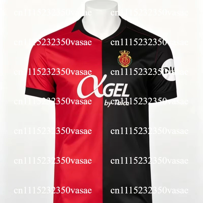 26-27 Mens Kids Boys Spain Top Adult Home Jersey Soccer Game Sport R-RCD Mallorca Home Male Training Breathable Football Jersey