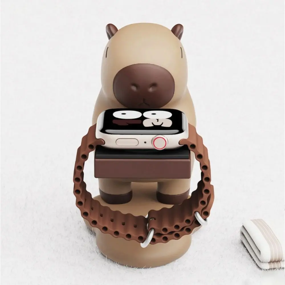 Stylish Capybara Watch Charging Stand Cute Design Universal Charging Dock Anti-Slip Kawaii Charging Bracket for Apple Watch