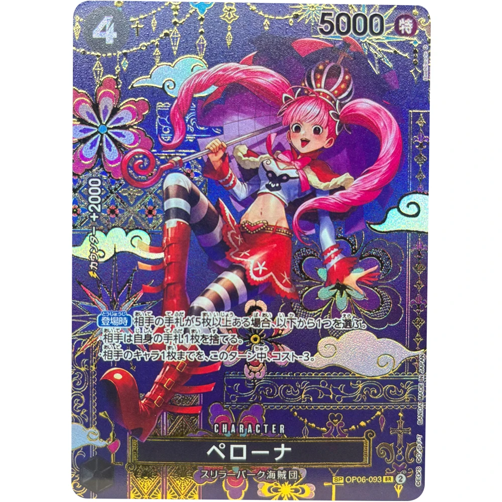 ONE PIECE Collection Cards TCG OPCG GAME Boa Hancock Dracule Mihawk Perona JPN  DIY  High Quality Self Made Game Anime Cards