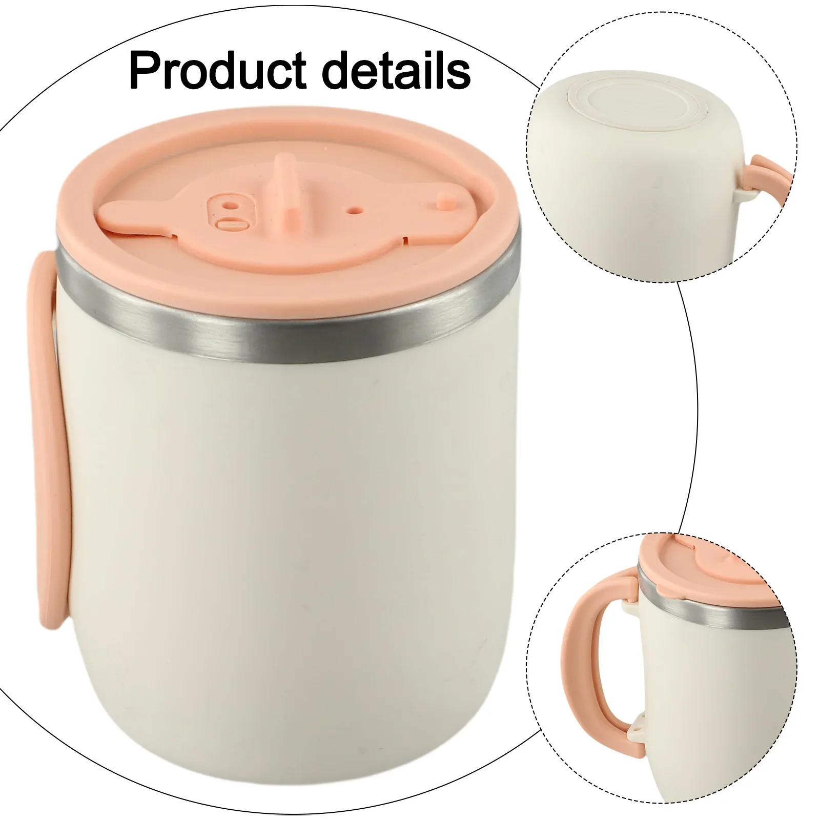 Double-Layer Insulated 316 Stainless Steel Mugs With Lid & Foldable Handle Multifunctional Sealing Cover Innovative Lid Mug