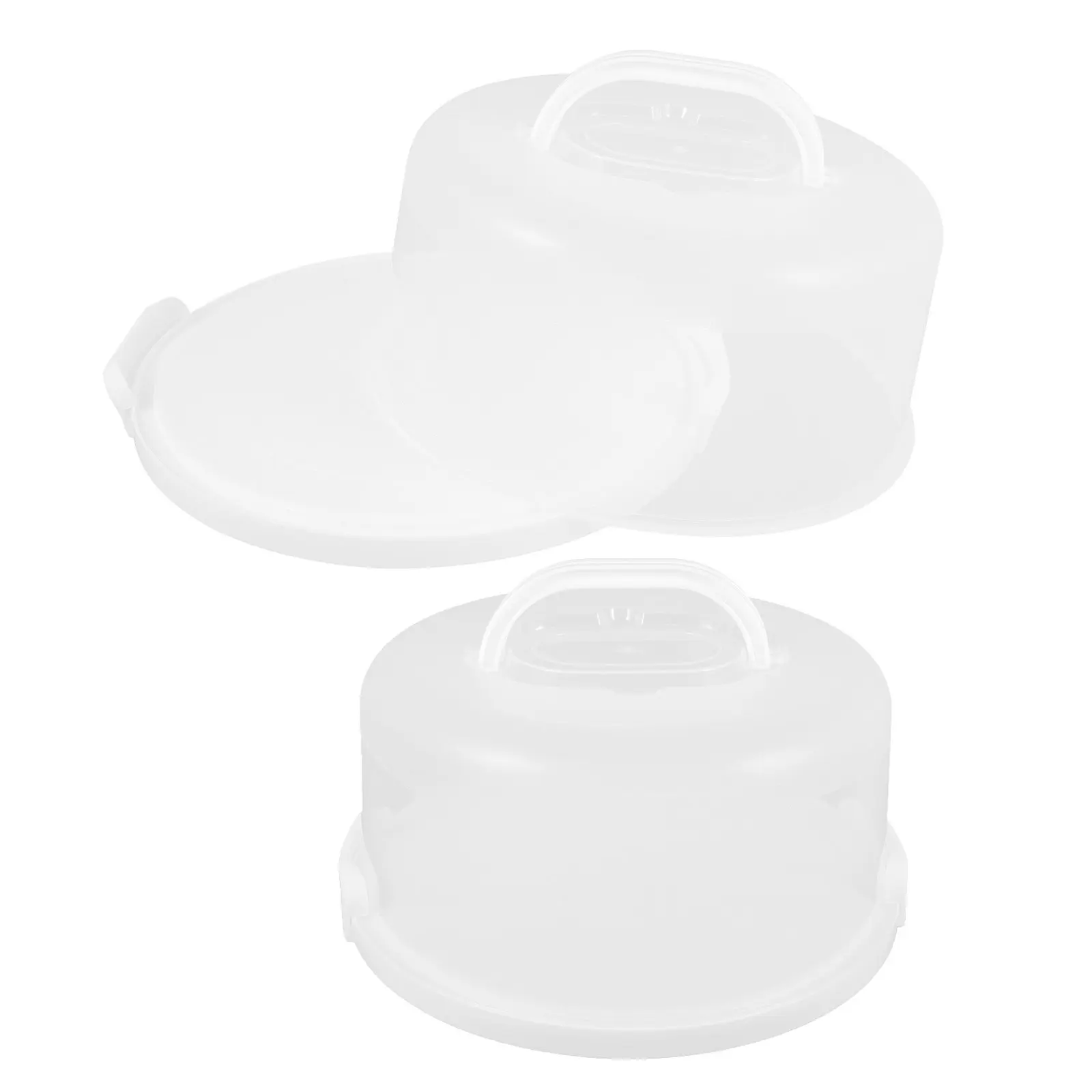 2-boites-de-rangement-pour-gateaux-reutilisables-en-plastique-avec-couvercle-transparent-en-forme-de-dome-ideales-pour-le-transport-de-gateaux-d'anniversaire-boite-de-transport-portable-10-pouces-ronde-blanche