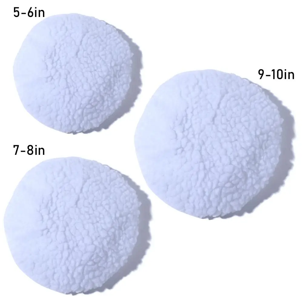 Wool Car Beauty Tool Car Paint Care Waxing Polisher Polishing Terry Cloth Polishing Bonnet Buffer Pad Woolen Fleece Pad