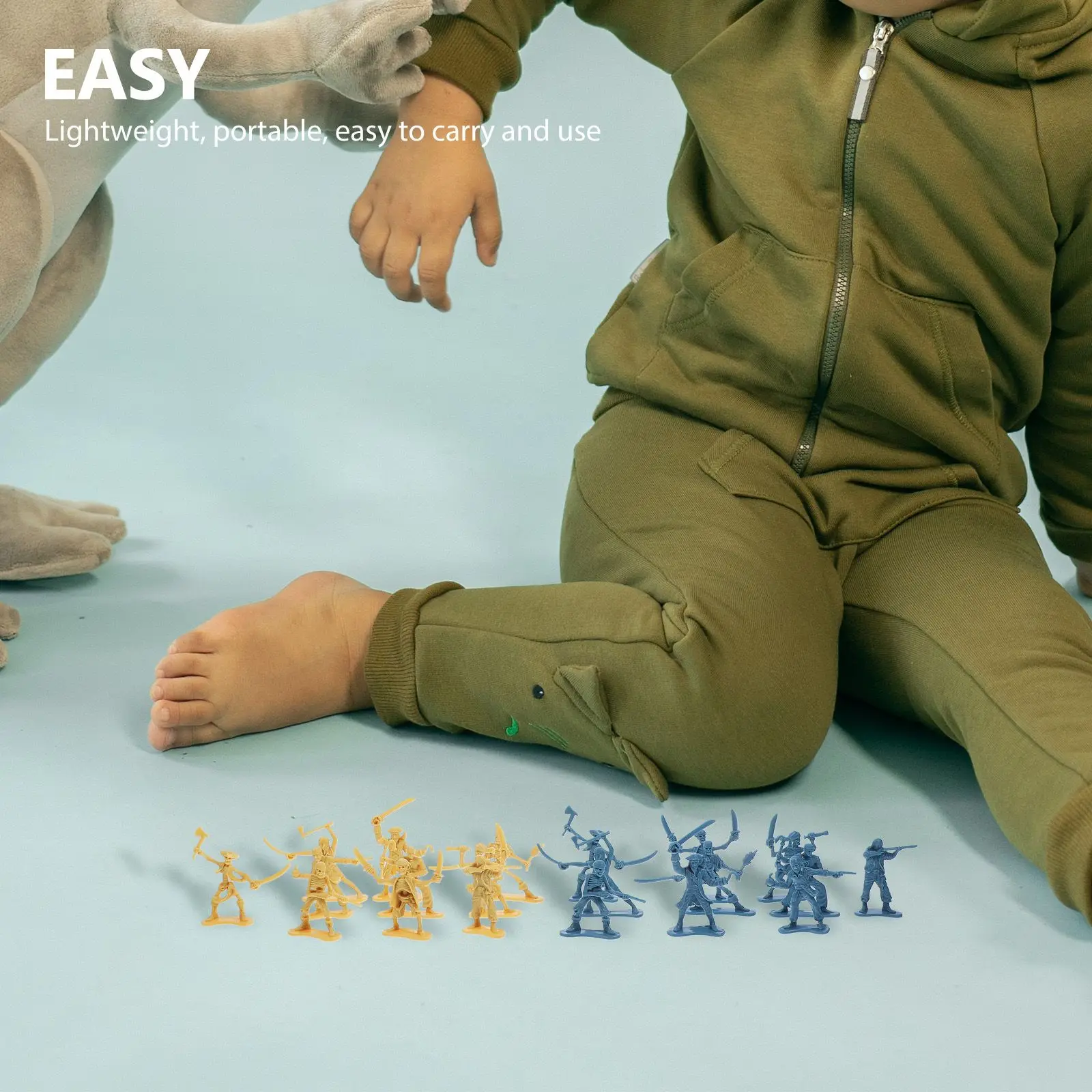 100 Pcs 해적 소품 해적 군인 모델 장난감 전사 미니 피규어 액션 장난감 피규어 해적 소품 장난감