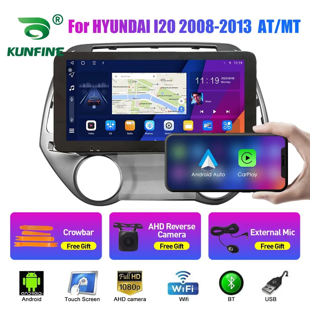 

Автомобильный радиоприемник 10,33 дюйма для HYUNDAI I20 2008-2013 2Din Android Восьмиядерный автомобильный стерео DVD GPS-навигатор плеер QLED экран Carplay