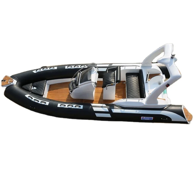 16ft 4.80m Hypalon Material Fiberglass Hull Inflatable Fishing Cabin 480 Rib Boat Folding PVC for Outdoor Drifting on Sale