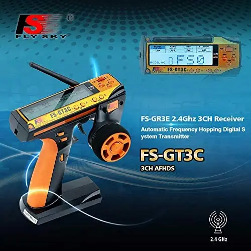 Flysky FS-GT3C FS GT3C 2.4G 3CH controller RC CAR System /w battery GR3E Receiver Radio Controller Dropship