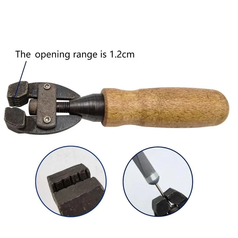  Rotating Jaw Clamp Adjustable Hand Vise Designed For Delicate Wirework And Decorative Twisting Applications