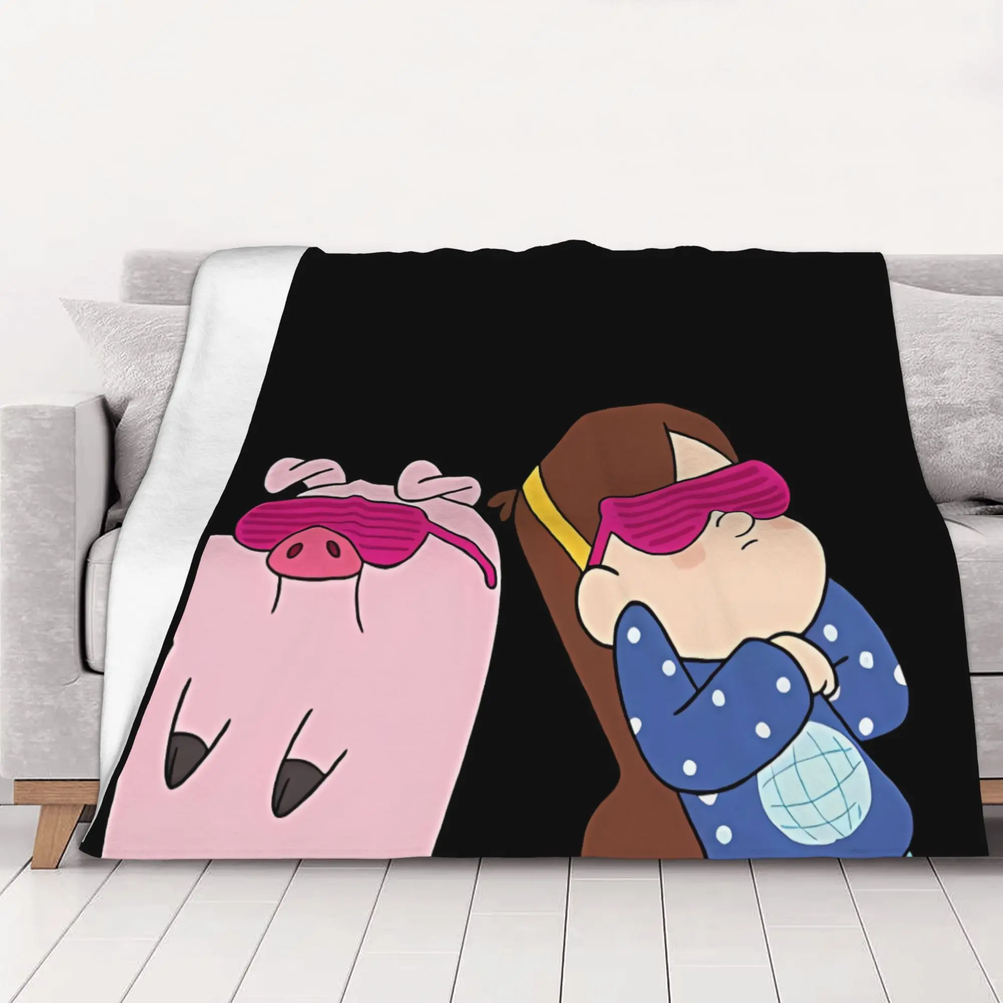 1PC home Cutecore Classic G-gravity Falls Blanket Super Cosy Plush Home Living Room Sofa halloween