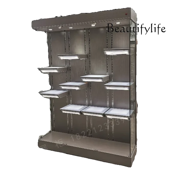 

Figure Display Cabinet Gift Model Trophy Showcase with Light Window Lego Sculpture Cabinet Ultra White Glass