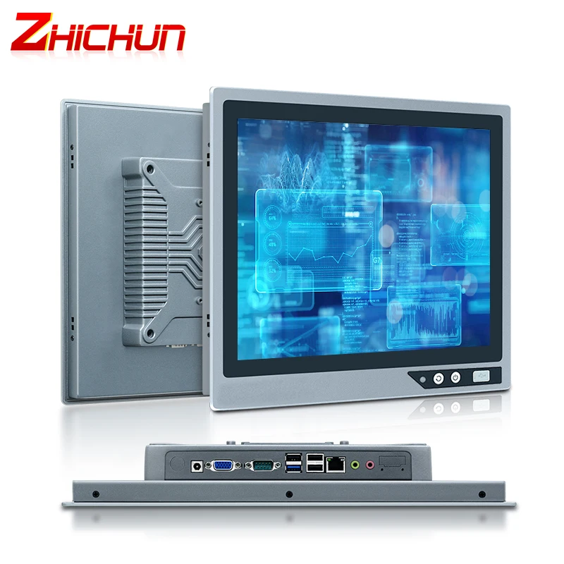 Front USB Switch Reset Button Design Industrial Panel PC Automation Machine Display Rugged Tablet