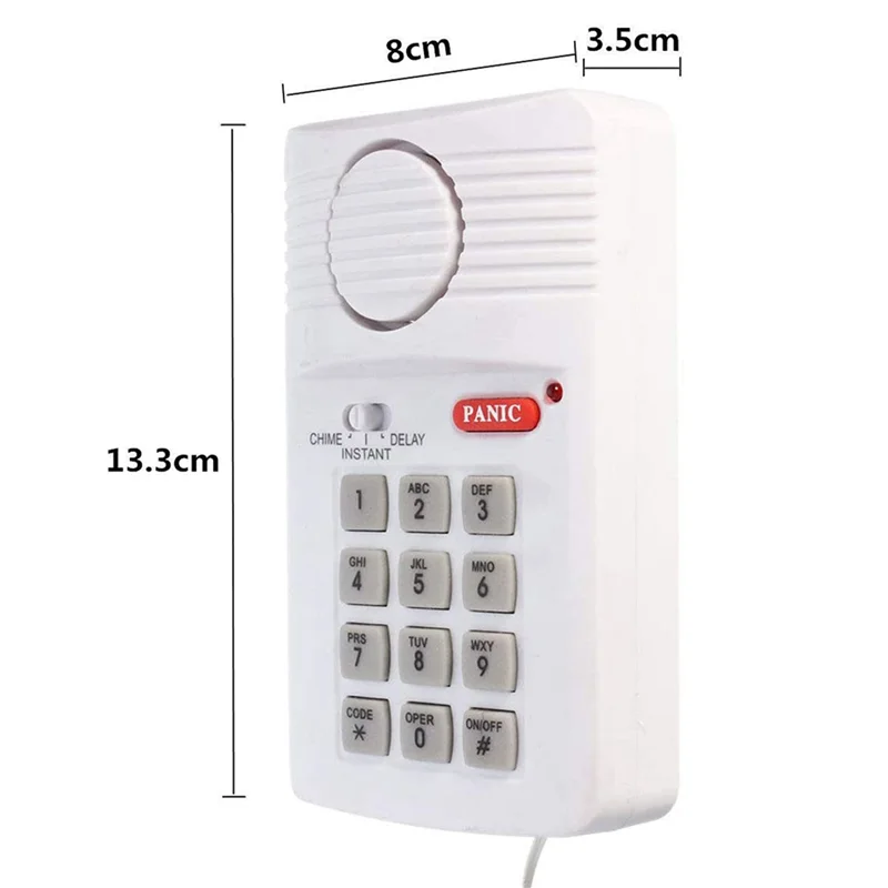 Tastiera antipanico con pin di sicurezza per allarme porta wireless A14M 3X per capannone garage home office