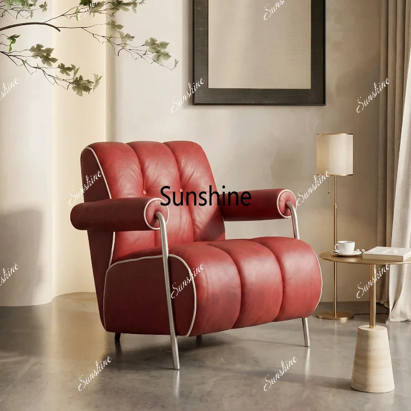 American retro style living room bedroom leisure chair study desk backrest single chair