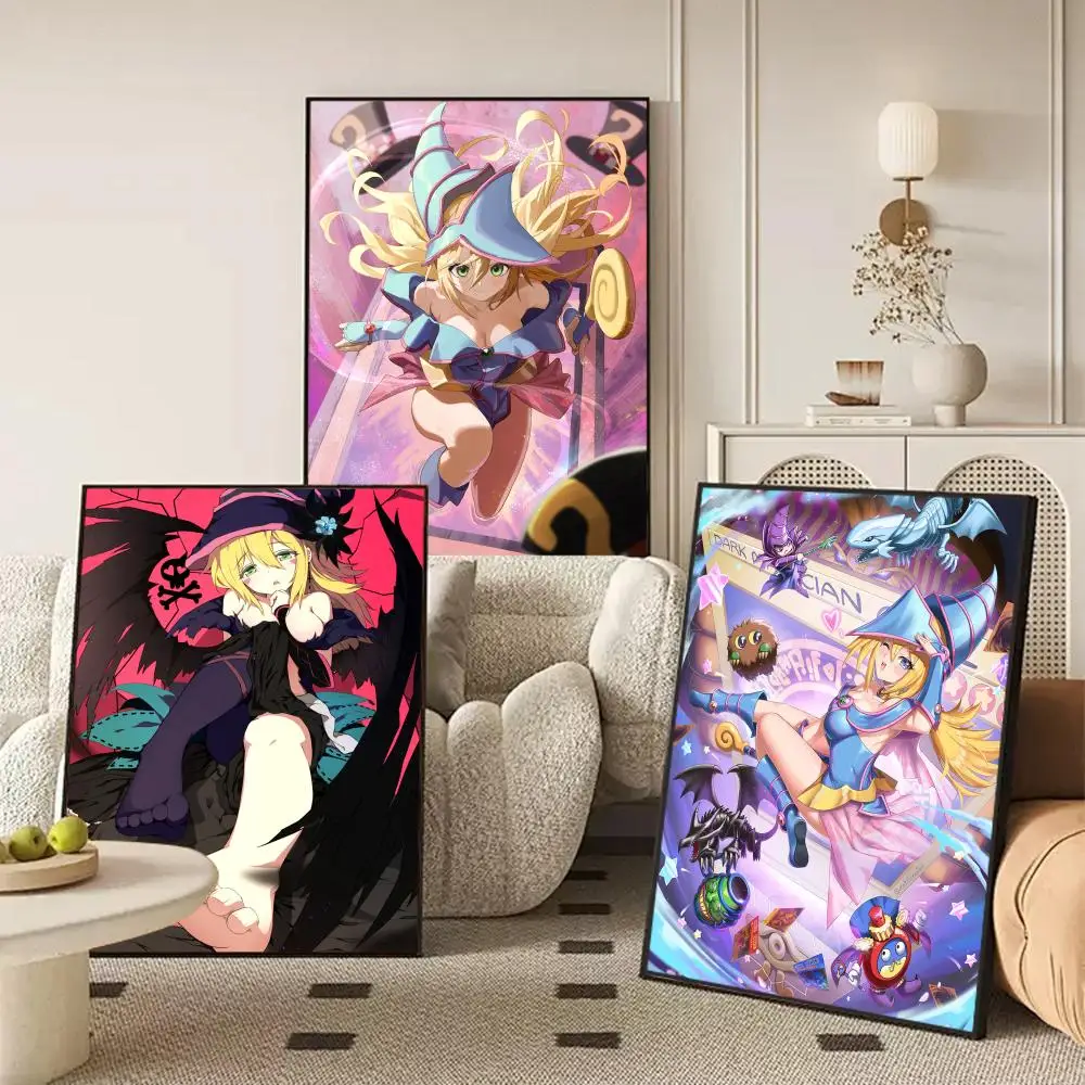 الظلام الساحر Y_Yu_Gi_oh اللوحة الخط الكتان قماش المشارك جدار يطبع لغرفة المعيشة غرفة نوم مكتب ديكور المنزل