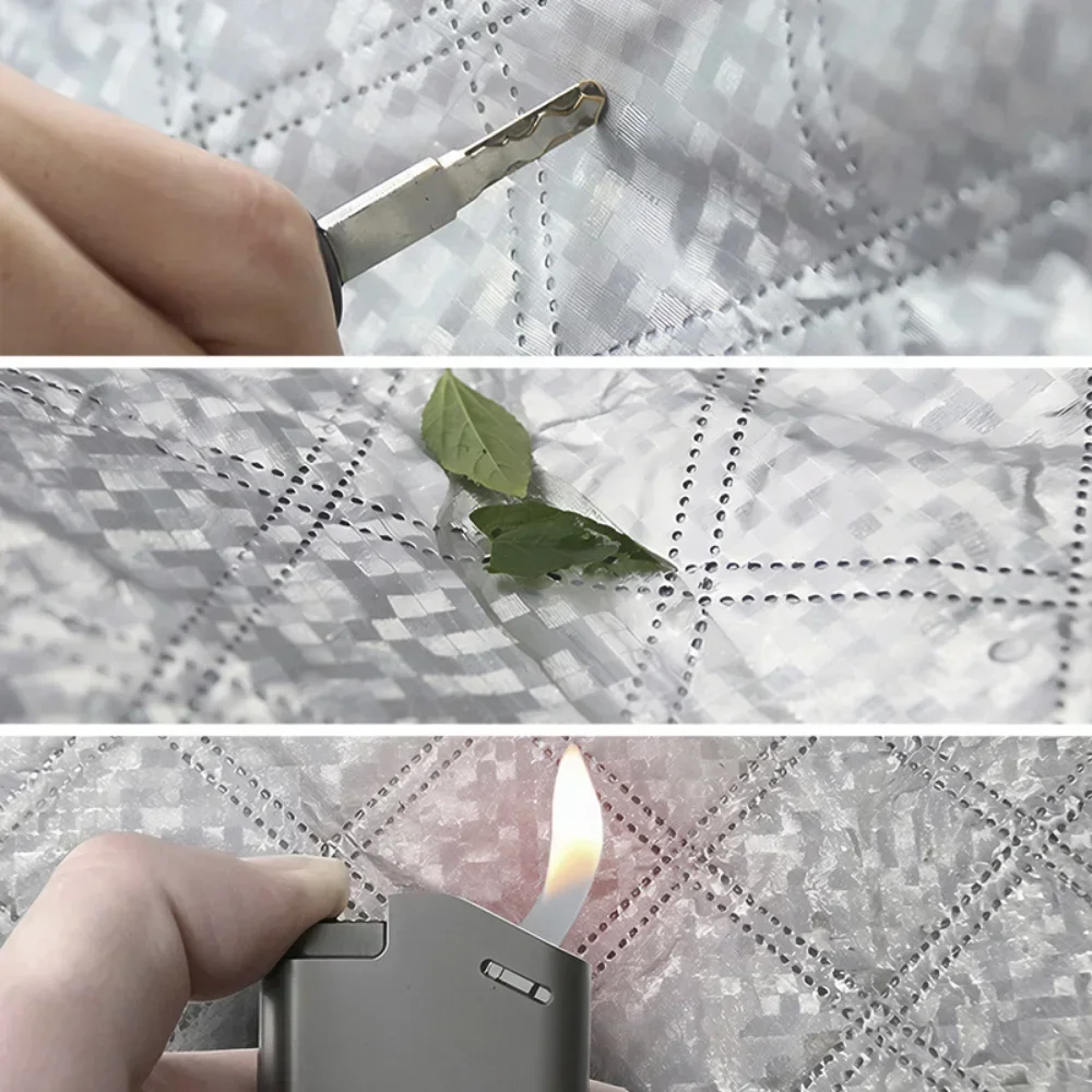 مبطن سيارة الثلوج درع غطاء الزجاج الأمامي مكافحة سرقة المغناطيسي الشتاء حماية طبقة مزدوجة 3 طبقة سميكة الصقيع برهان SUV سيدان #3