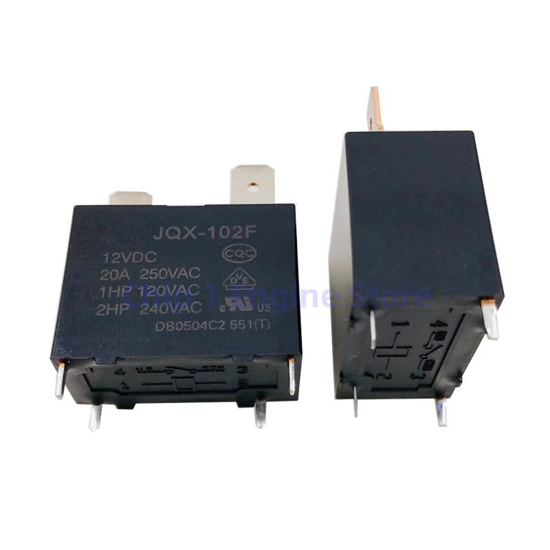 5PCS HF102F-JQX-102F-12VDC relè scaldabagno aria condizionata 20A 4pin