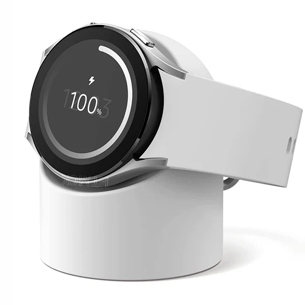 Silicone Charging Stand Dock Holder For Samsung Galaxy Watch 4 3 2 1 Smart Watch Charger Bracket Non-slip Desktop Watch Charging