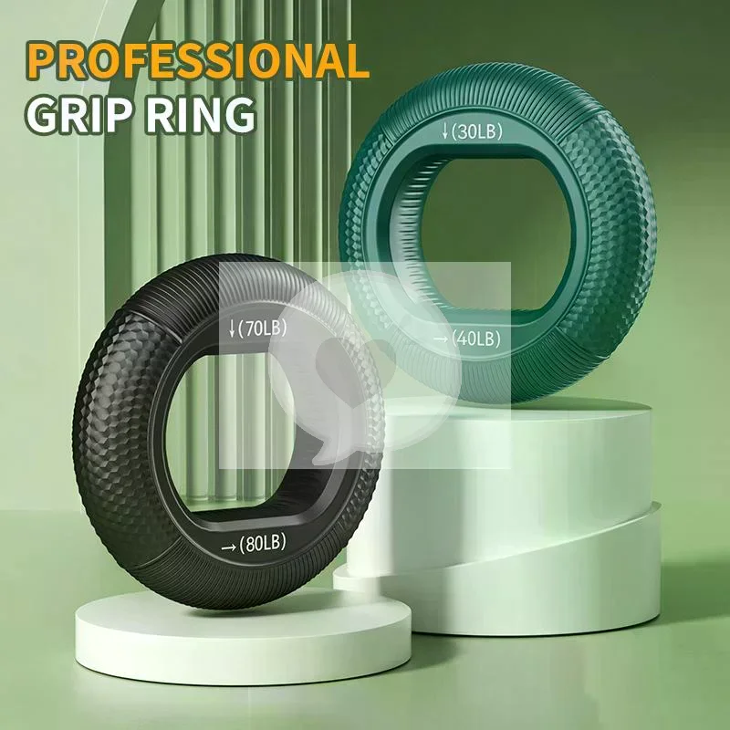 Silicone Finger Gripper Ring Hand Muscle Strengthener Ring Wrist Finger Trainer Exercise Carpal Expander Workout Fitness Device