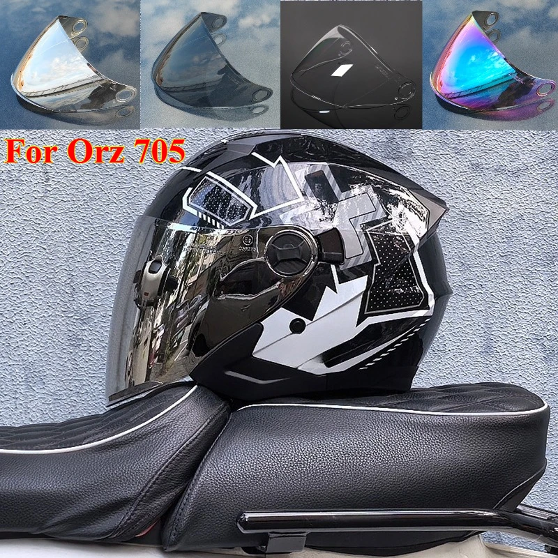 

1PCS Replacement Face Shield for Orz 705 Half-helmet Lenses Orz 705 Helmet Lens Original Parts,Motorcycle Helmet Accessories