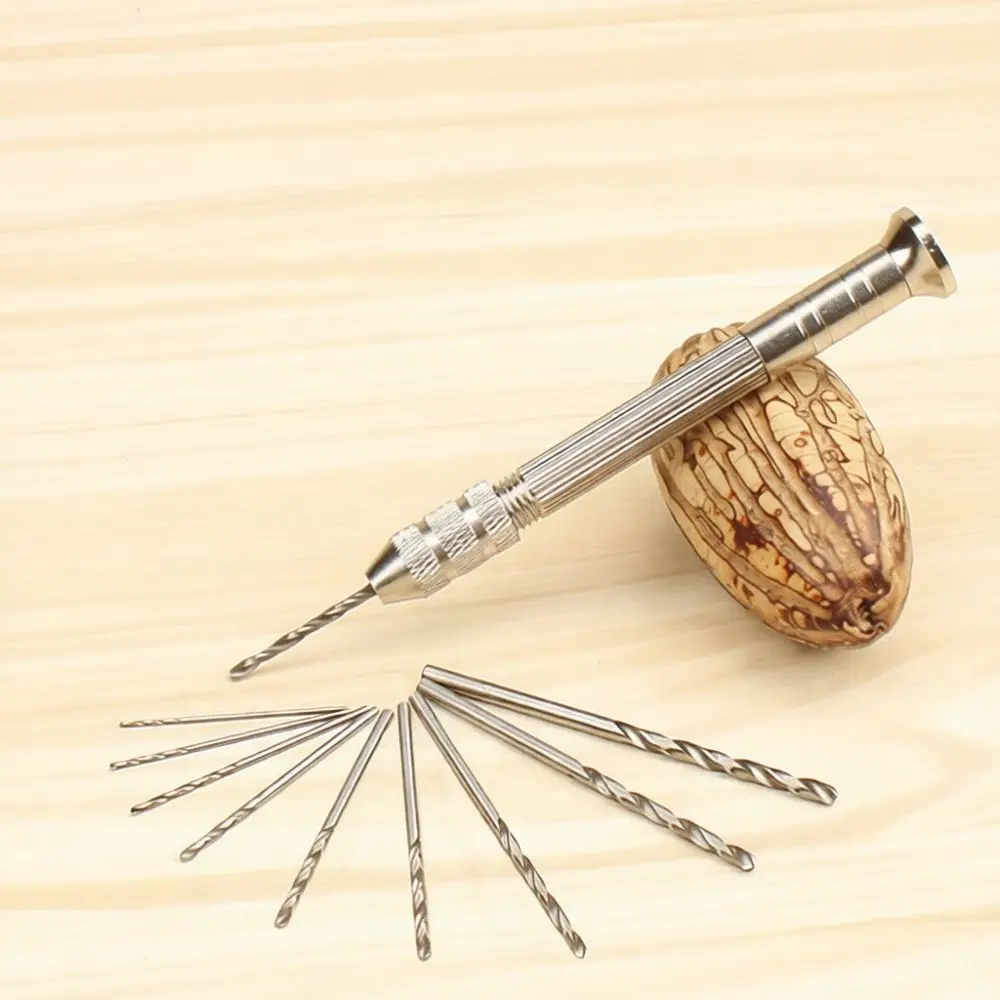 Handheld Manual Drill Tool Mini Pin Vise For DIY Jewelry Craft Woodworking Precision Boring Instrument Hole Making Tool