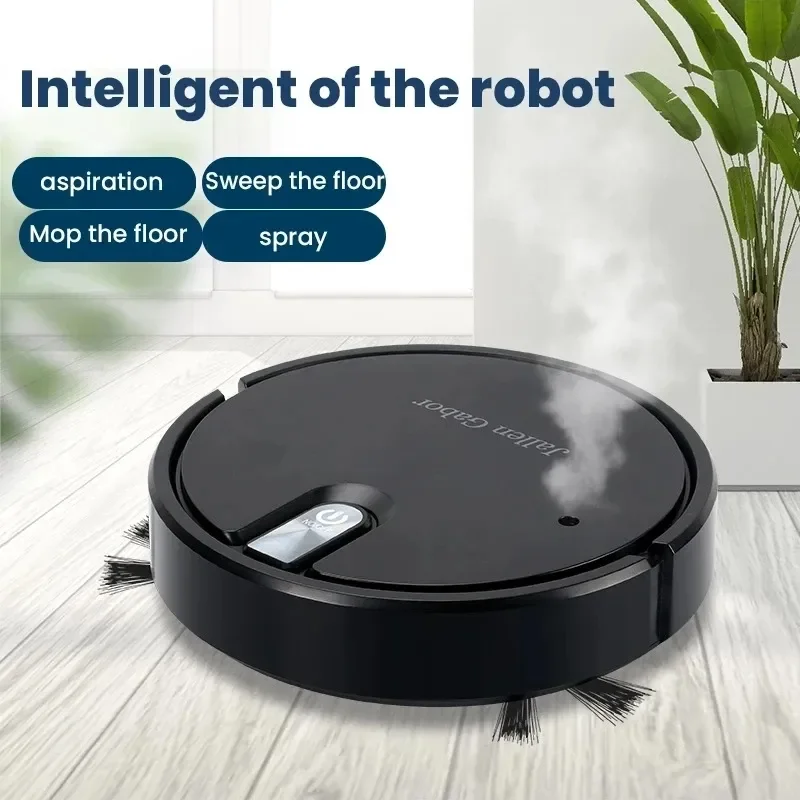 5-in-1 Smart Robot Vacuum Cleaner Wireless Multi-Functional Super Quiet Vacuuming Mopping Humidifying Home Use Home Appliance