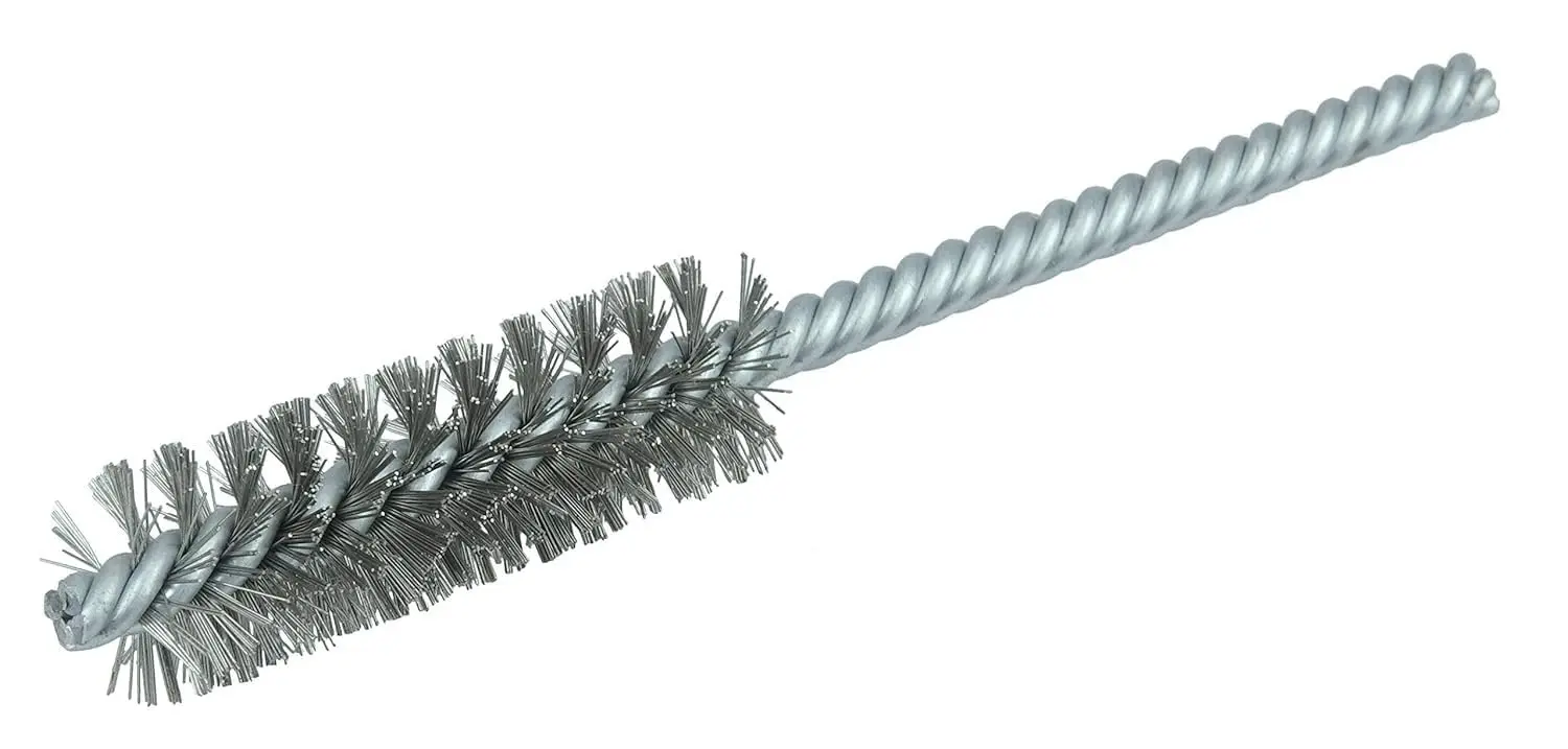 

21118 5/8" Power Tube Brush, .005" Stainless Steel Wire Fill, 2" Brush Length, Made in The USA (Pack of 10)
