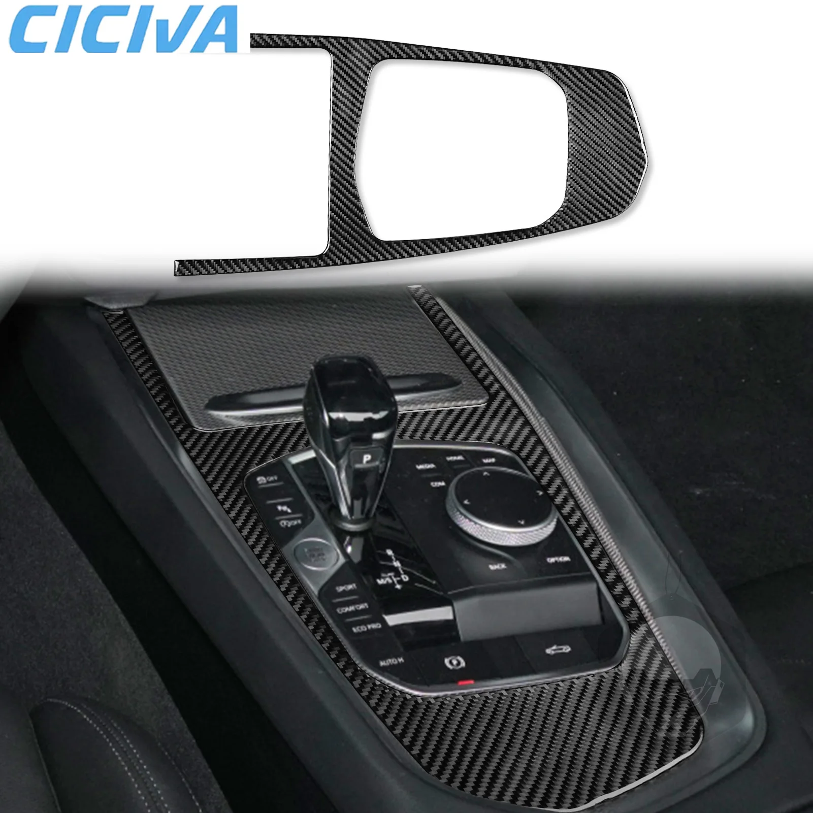 

For BMW Z4 G29 Accessories Interior 2019-2024 Carbon Fiber Gear Shift Center Console Cover Tuning Decorative Stickers Auto Trims