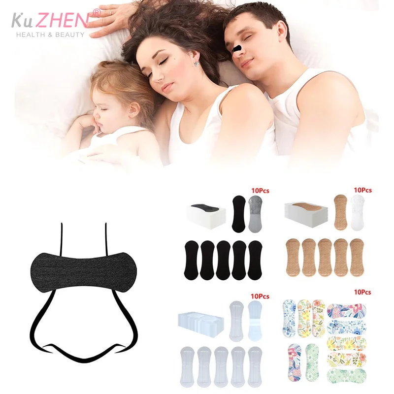 

10Pc Nose Strips For Better Sleep Sweatproof Sports Anti Snoring Breathe Nose Breathe Strip Magnetic Nasal Strips Reduce Snoring