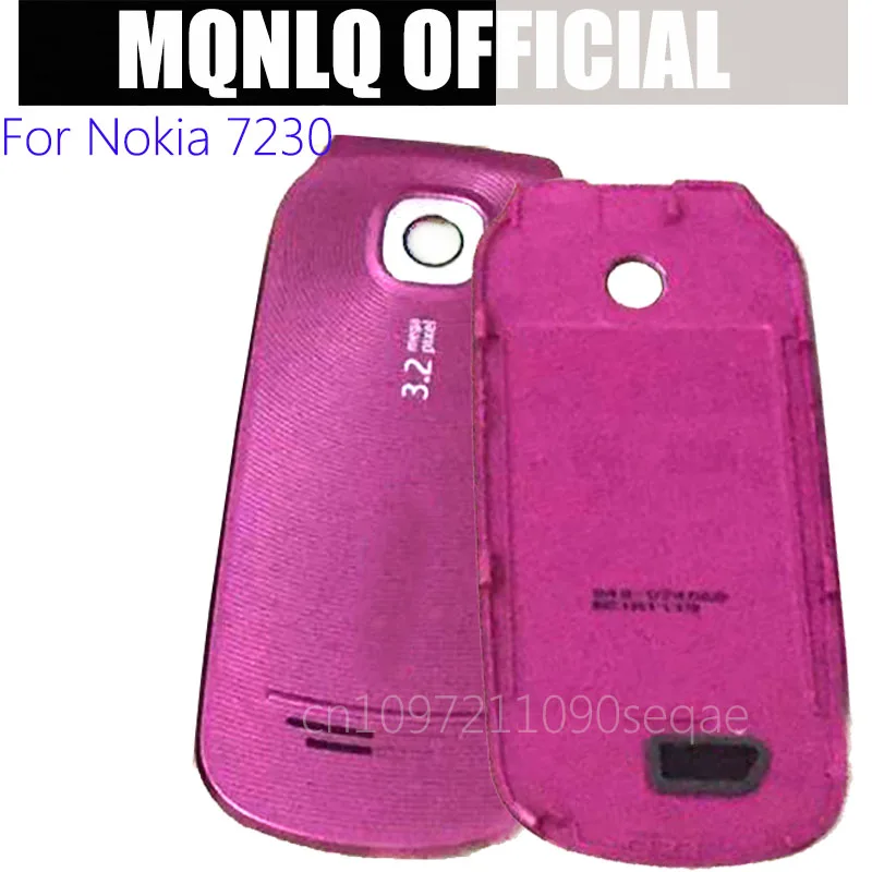Full Complete Mobile Phone Housing Cover Case+English Keypad For Nokia 7230 Rear back Battery door