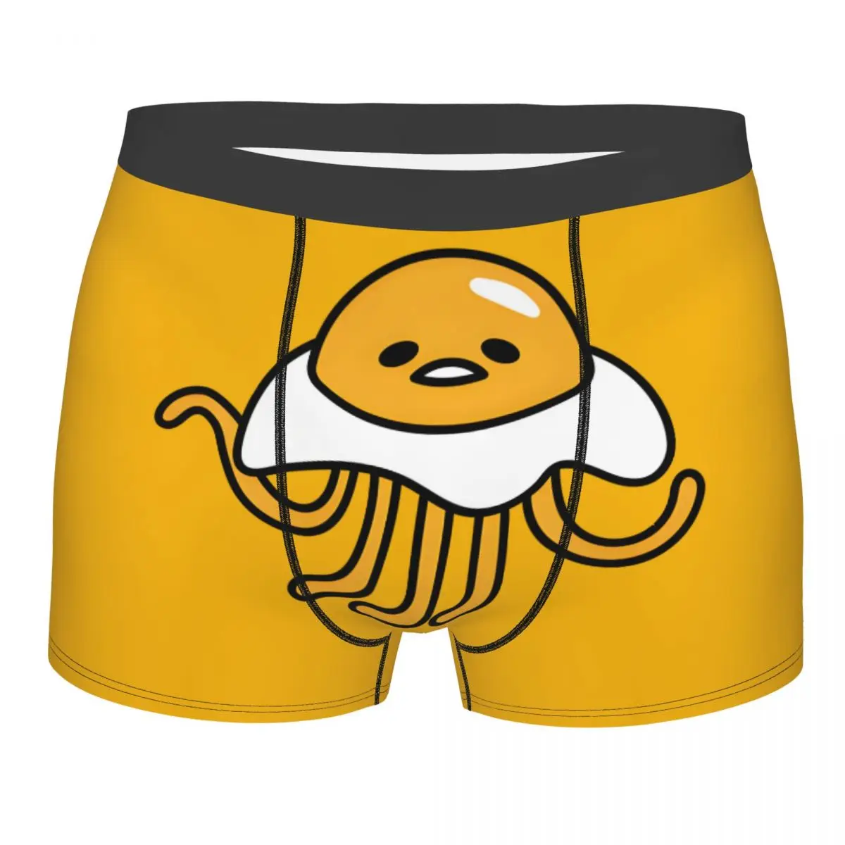

Шорты-боксеры с героями мультфильмов аниме Gudetama на заказ для Homme, нижнее белье с 3D принтом, трусы, мягкие трусы