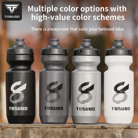 TOSUOD Cycling Water Bottle 620ml/710ml With Dust Cover Squeeze Design Leak Proof Bike Water Cup Outdoor Hiking Camping Bottle
