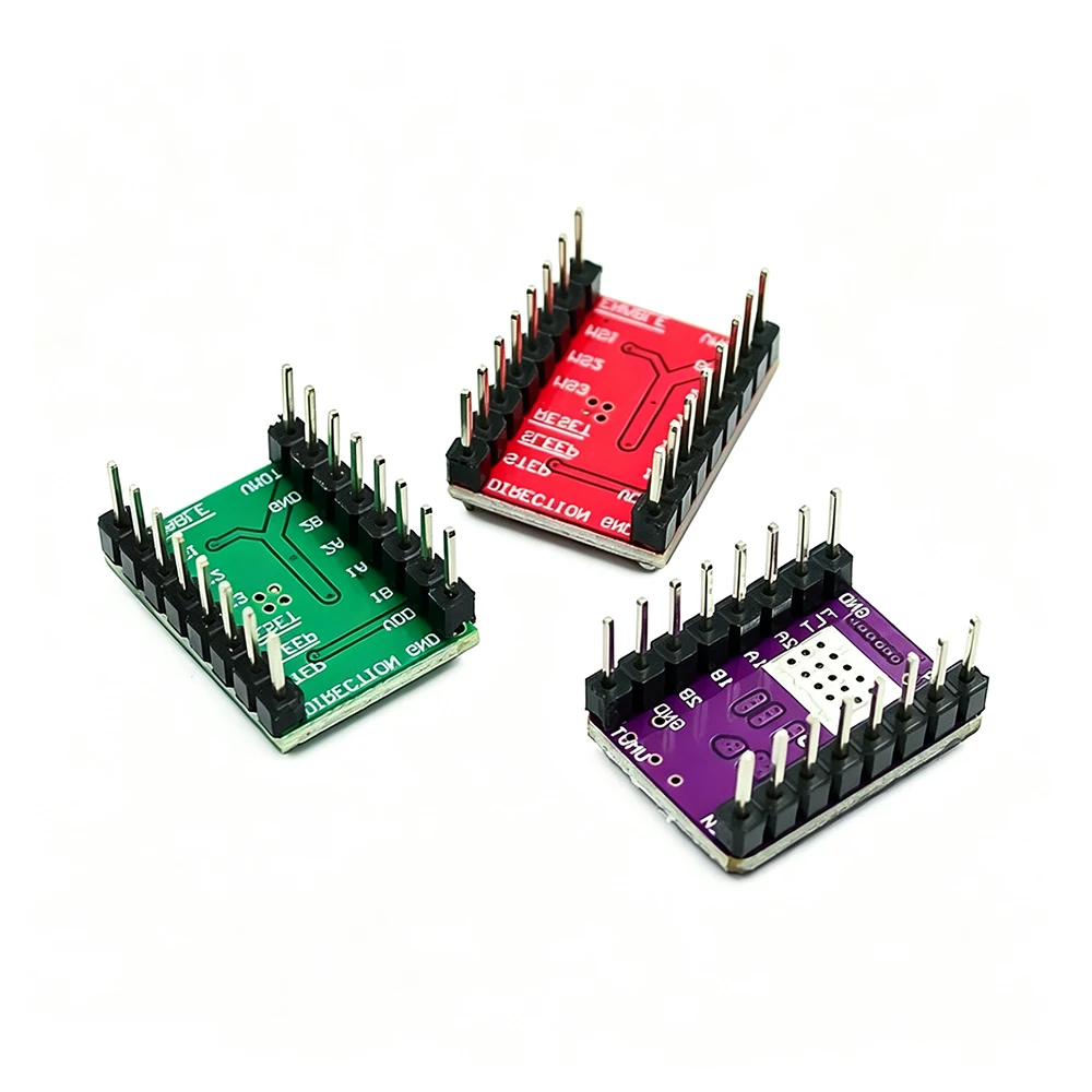 50PCS 3D Printer Stepper Motor Driver A4988 DRV8825 Module with Heatsink Compatible Ramps 1.4 Controller Board for CNC Shield
