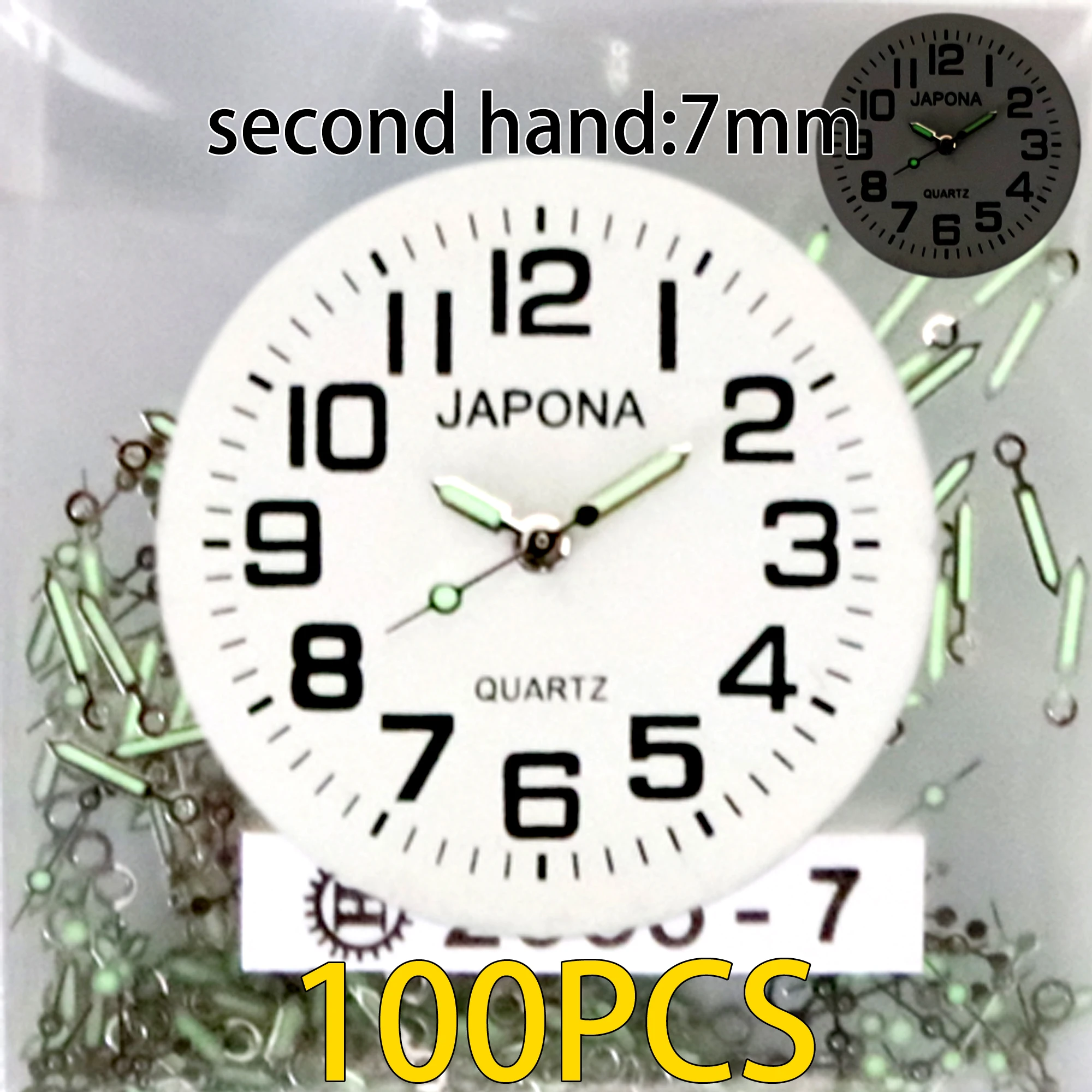 100pcs watch hands noctilucent Watch hand Watch pointer 2035 applicable PC21 hand sl68 hand gl68 hand sl39 hand