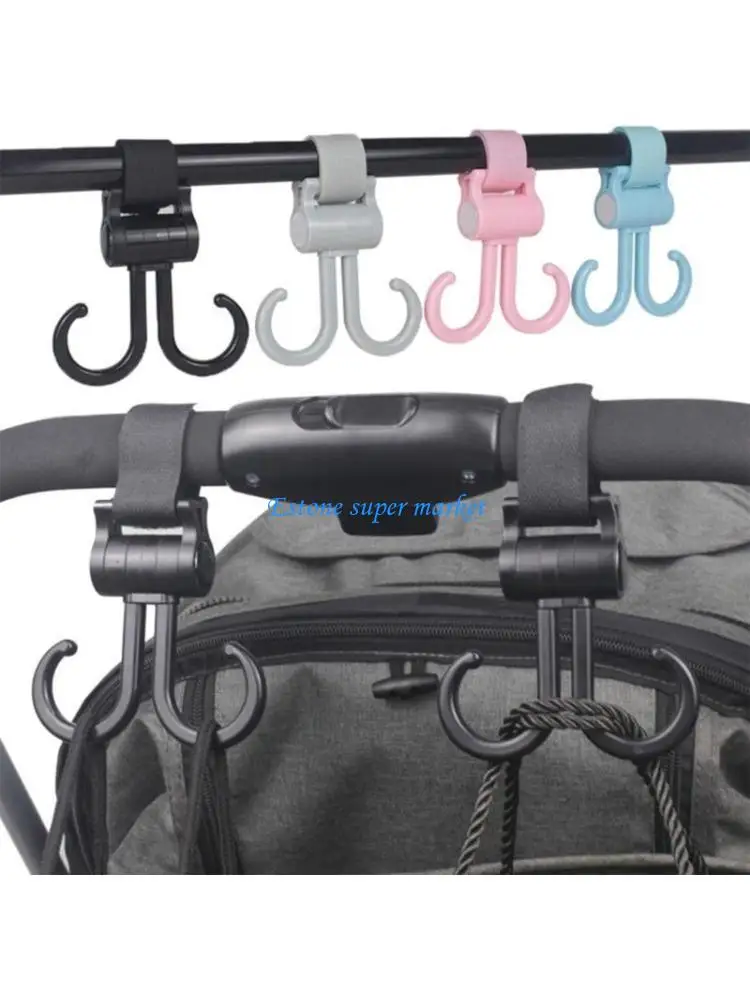 090B Car Hook Baby Stroller Hook for Hangings Diaper Bags Mommy Stroller Clip Travel