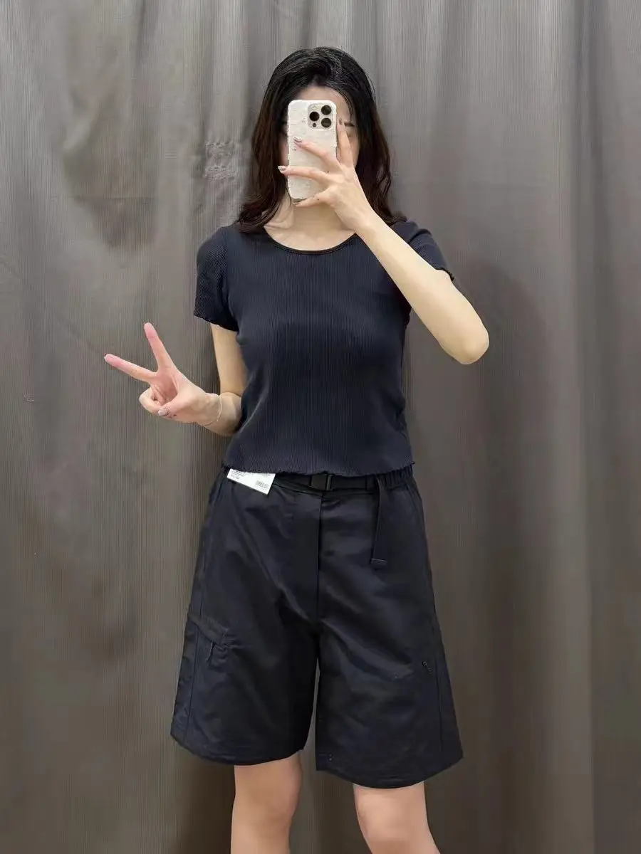 

Loose Fit Nylon Sportswear Shorts Outdoor Workwear Five-Quarter Length Unisex Summer Casual Shorts High Waist Other Material